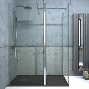 Aspect Wetroom Panel 1100Mm - Chrome