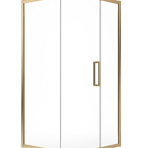 Aspect 8Mm Single Door Quadrant 900Mm - Brushed Gold
