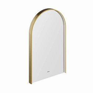 Nova LED Mirror - Brushed Brass