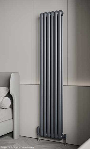 Radiator Rond Rond Anthracite Radiator - SR Bathroom & Tiles