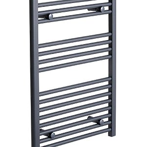 STRAIGHT 800x500mm Heated Towel Rail Anthracite