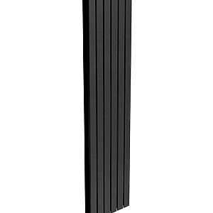 PIATTO Designer Radiator Vertical 1800X456mm Double Panel Black