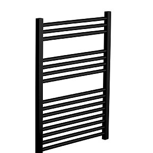 STRAIGHT 800x600mm Heated Towel Rail Black