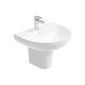 HORIZON Round 1 Tap Hole Wash Basin & Semi Pedestal