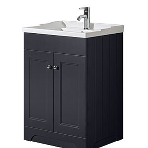 Rome 2 Door 600mm Floor Unit incl Basin