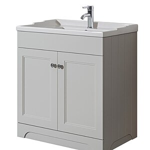Rome 800mm 2 Door Floor Unit incl Basin